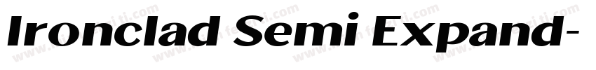Ironclad Semi Expand字体转换
